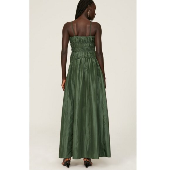 JONATHAN SIMKHAI Women's Stefanie A-line Sleeveless Dress Size 4 Green - Picture 3 of 9